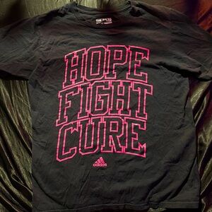 Pink and Black Adidas T-shirt.